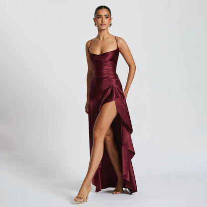 Samira - Vestido Maxi Satén
