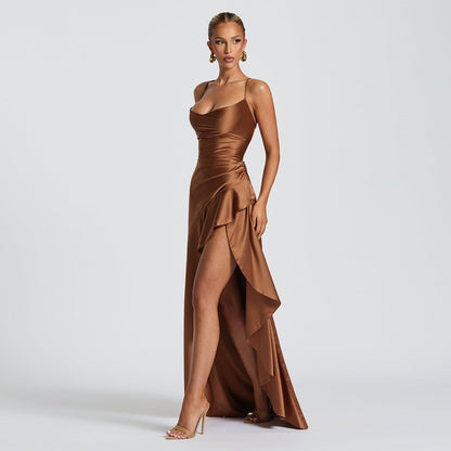 Samira - Vestido Maxi Satén