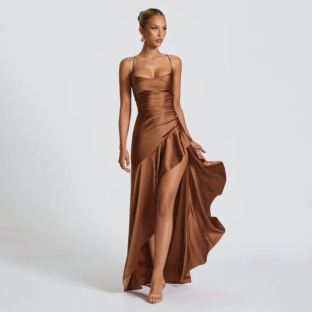 Samira - Vestido Maxi Satén