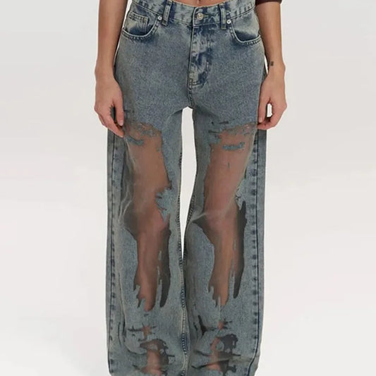 CHLOÉ -Jean Denim Transparente