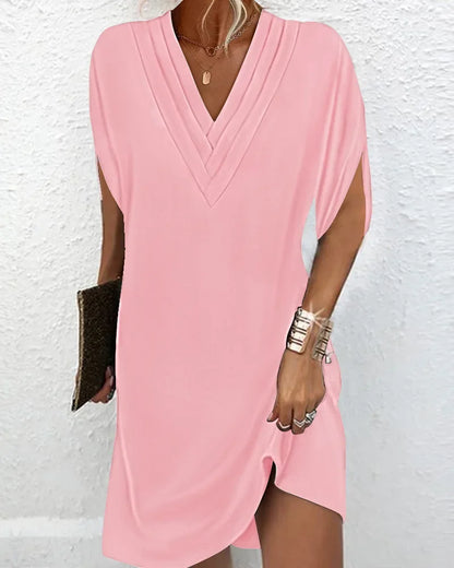 VALENTINA - Elegante vestido liso
