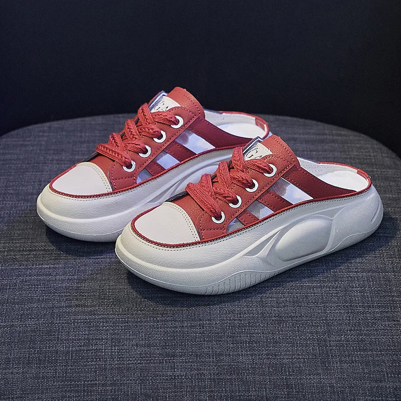 Zapatos De Mujer con suela gruesa transpirable,