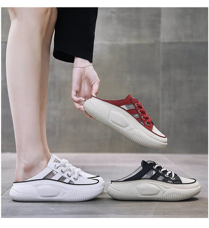 Zapatos De Mujer con suela gruesa transpirable,