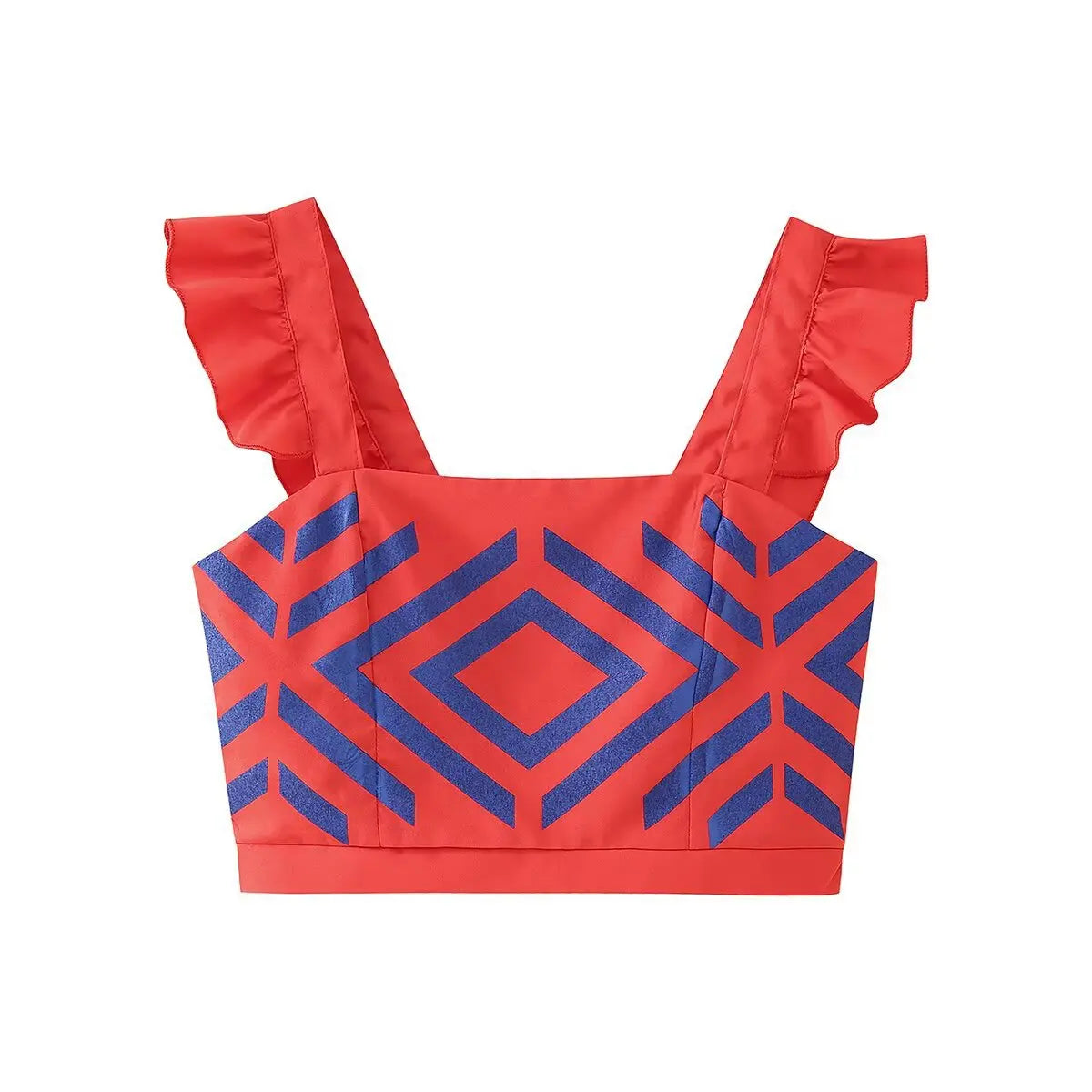 LIA - Top y Falda Estampado geométrico