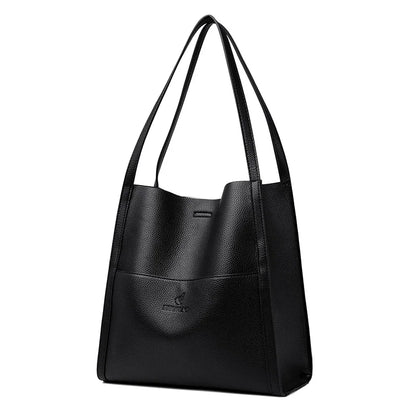 Bolso tote de PU piel en color liso