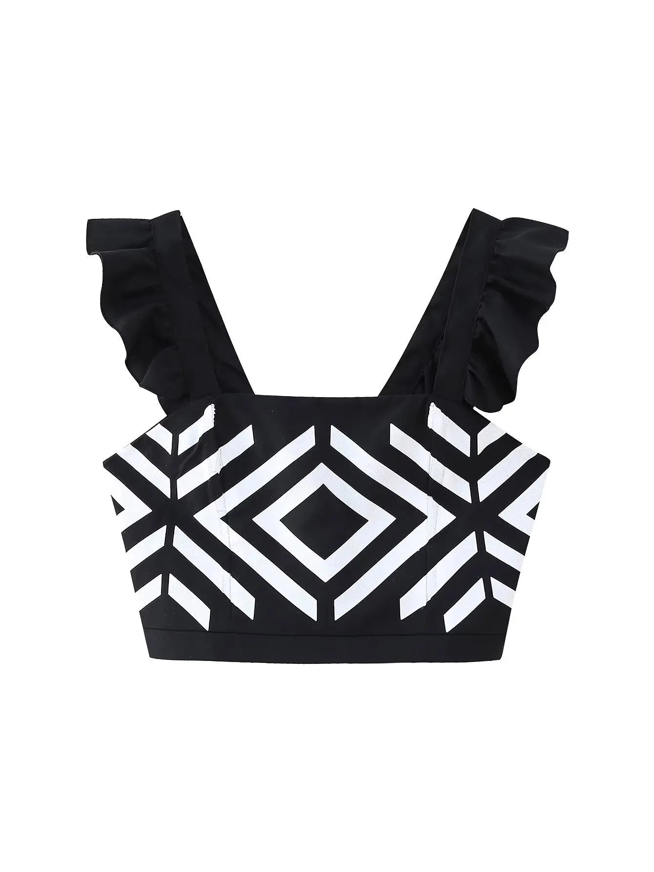 LIA - Top y Falda Estampado geométrico