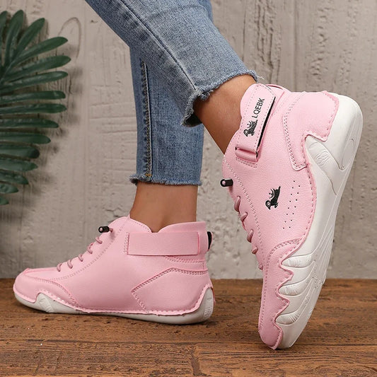 Zapatos cuero PU para mujer,  transpirables e Impermeables