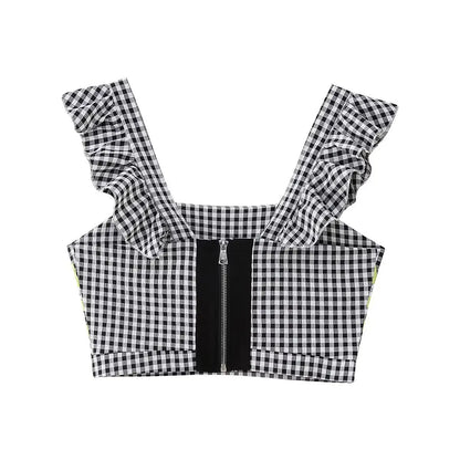 LIA - Top y Falda Estampado geométrico