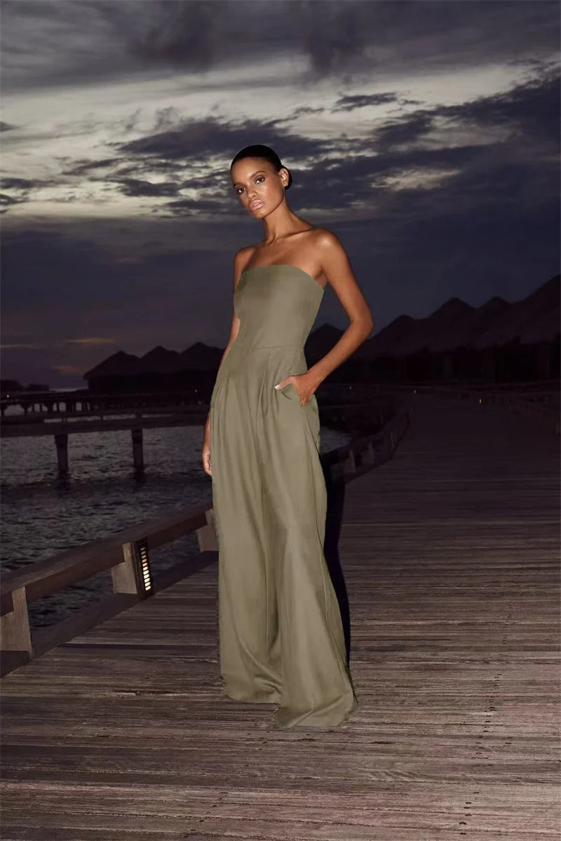 SILVIA- Mono Strapless Elegante