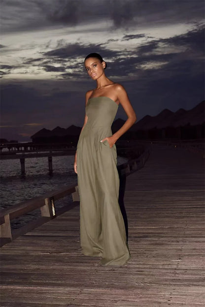 SILVIA- Mono Strapless Elegante