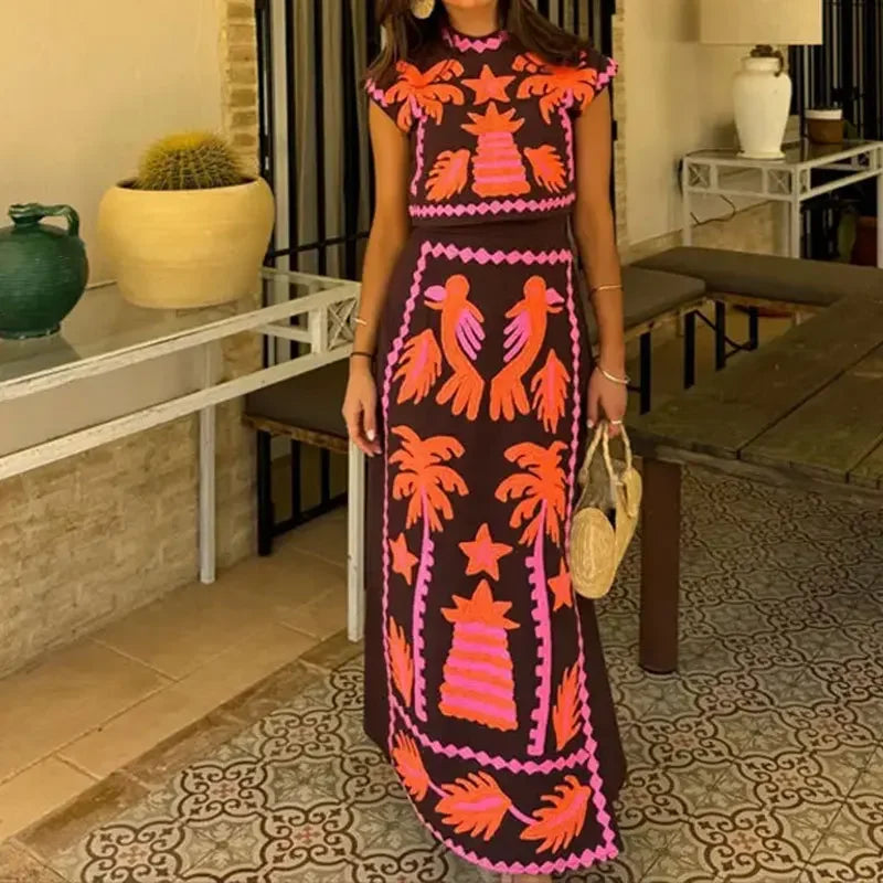 NOUR - Conjunto Top y Falda