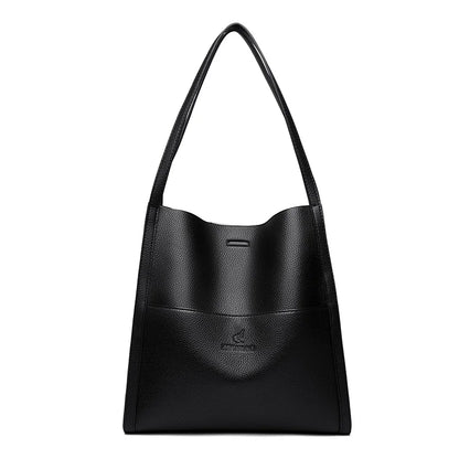 Bolso tote de PU piel en color liso