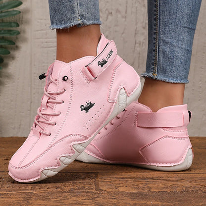 Zapatos cuero PU para mujer,  transpirables e Impermeables