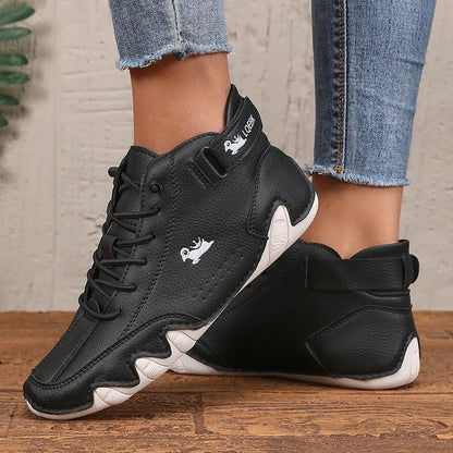 Zapatos cuero PU para mujer,  transpirables e Impermeables