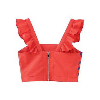 LIA - Top y Falda Estampado geométrico