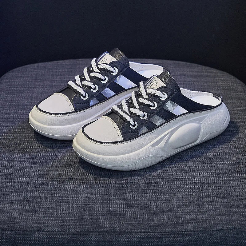Zapatos De Mujer con suela gruesa transpirable,