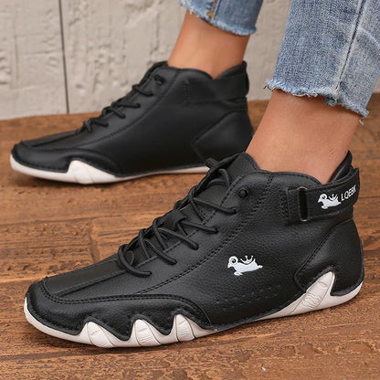 Zapatos cuero PU para mujer,  transpirables e Impermeables