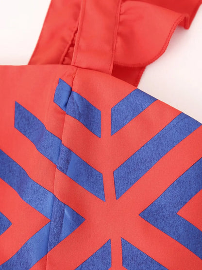 LIA - Top y Falda Estampado geométrico