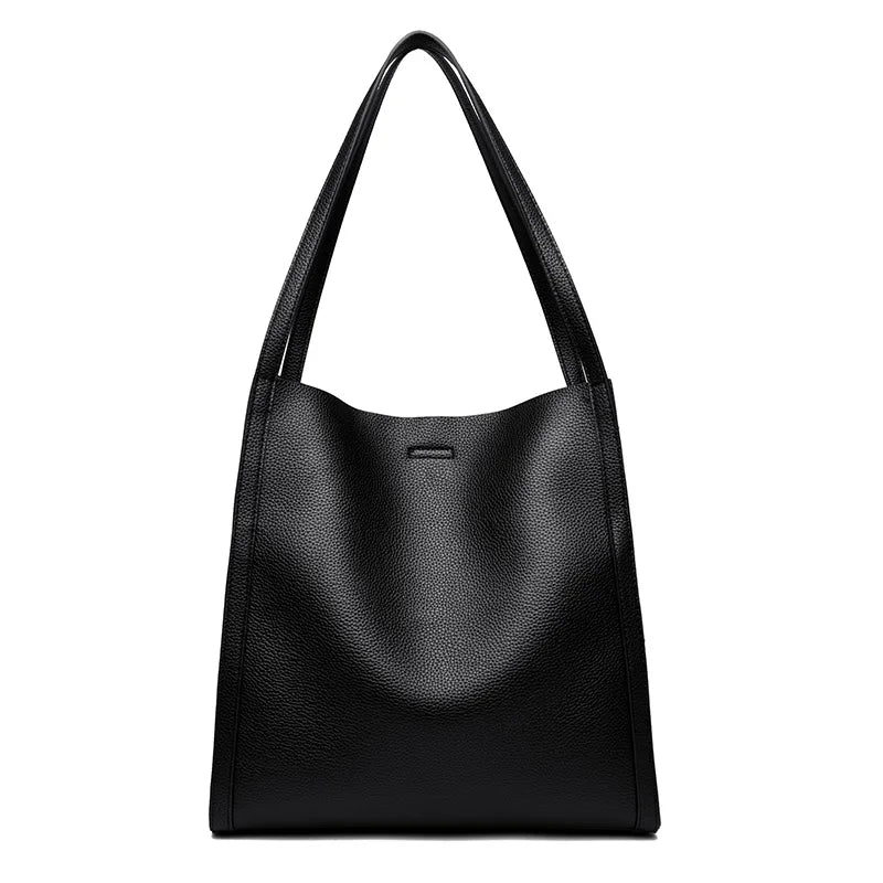 Bolso tote de PU piel en color liso