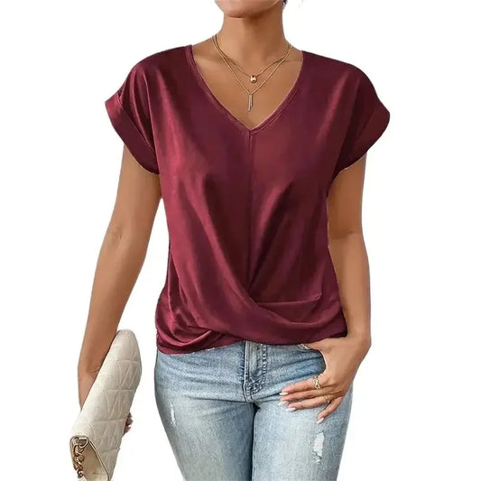 ZITA - Top elegante con escote en V.