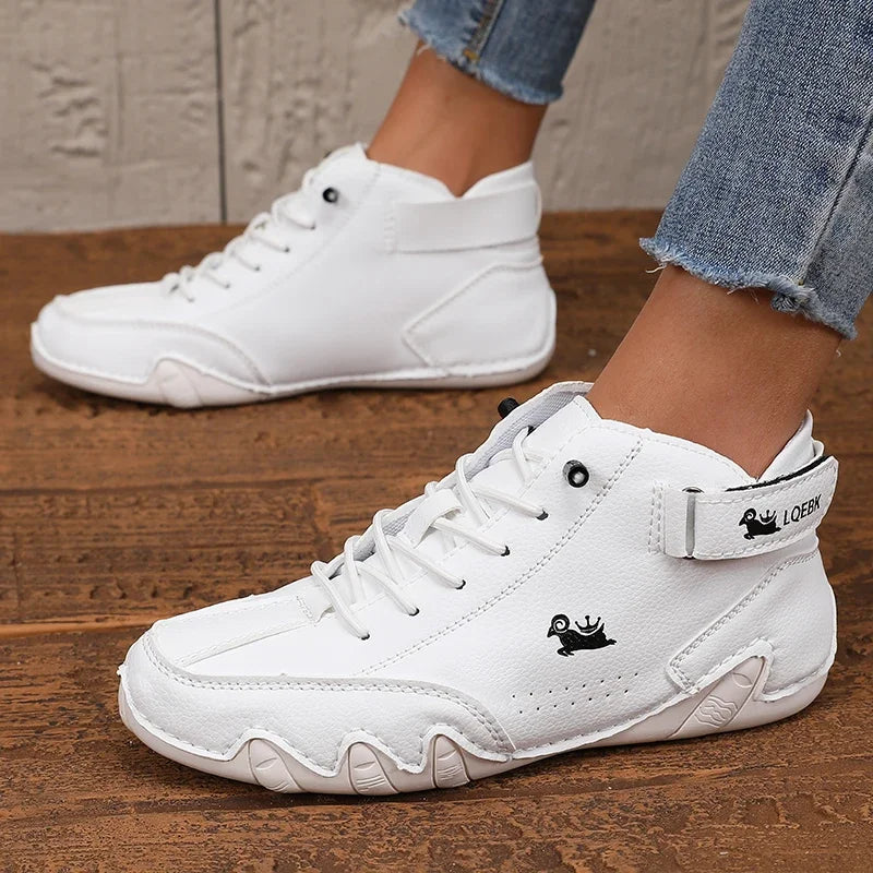 Zapatos cuero PU para mujer,  transpirables e Impermeables