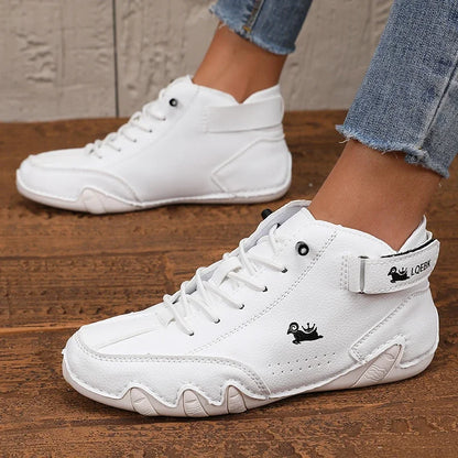Zapatos cuero PU para mujer,  transpirables e Impermeables