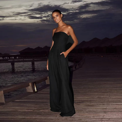SILVIA- Mono Strapless Elegante