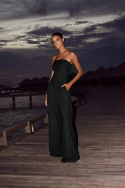 SILVIA- Mono Strapless Elegante