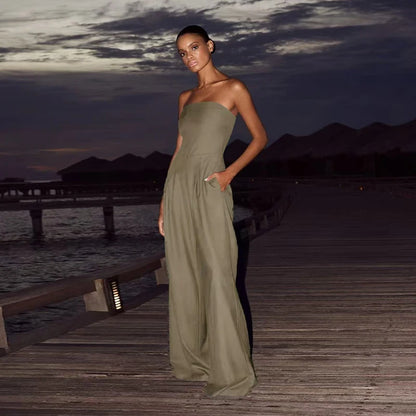 SILVIA- Mono Strapless Elegante