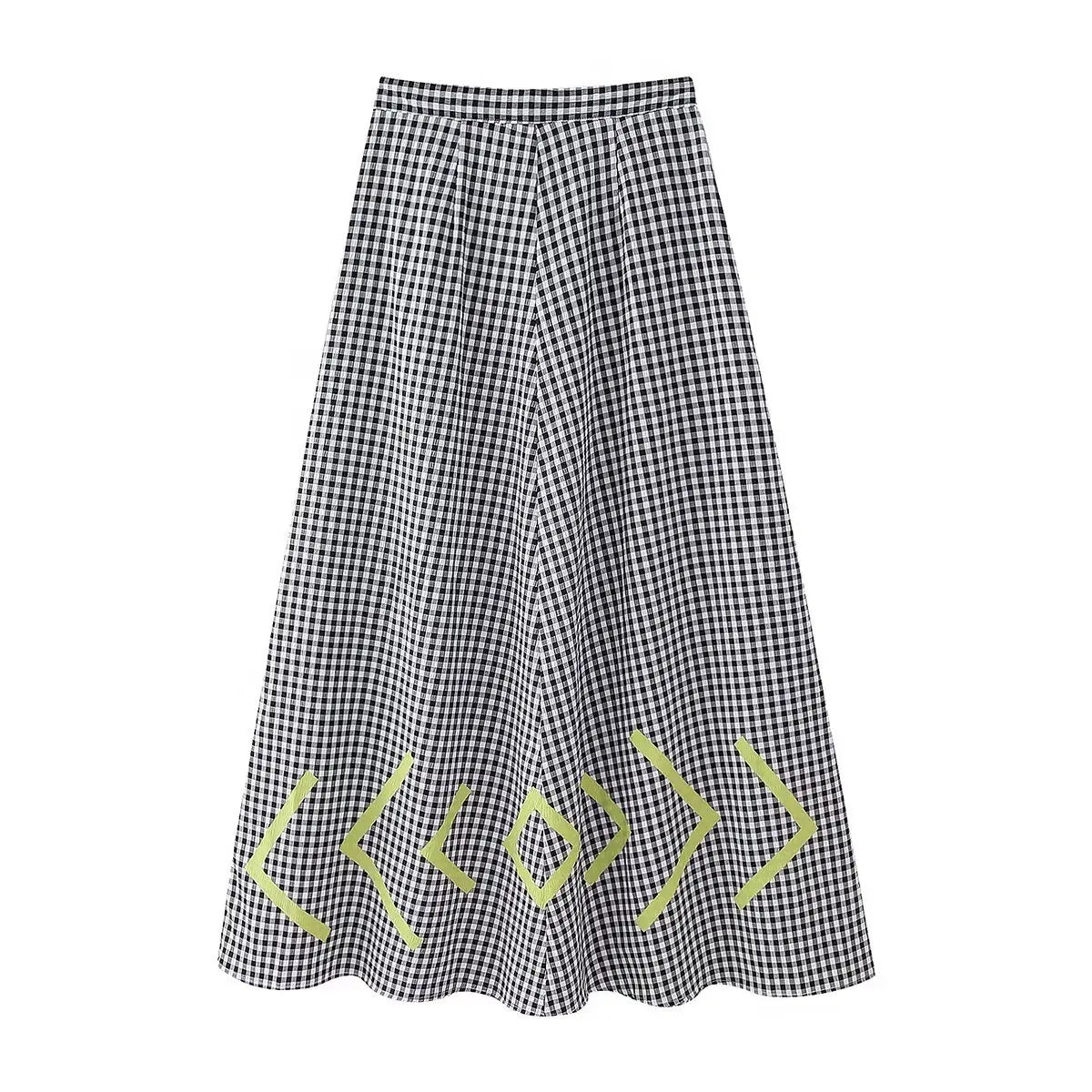 LIA - Top y Falda Estampado geométrico