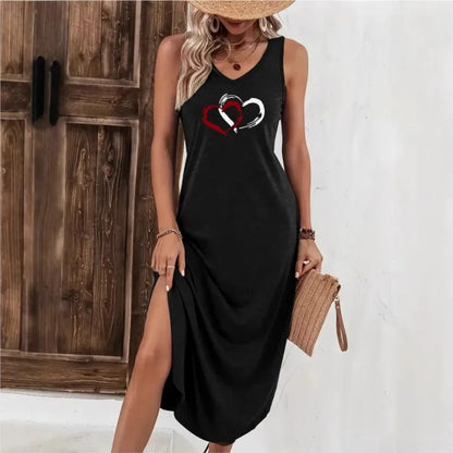 AITANA- Vestido Con Estampado De Corazones