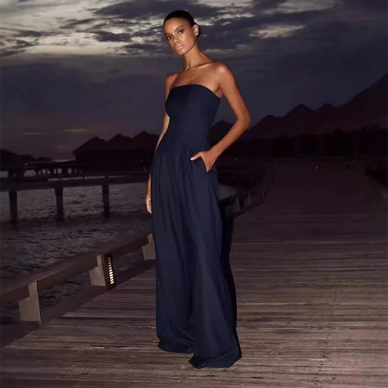 SILVIA- Mono Strapless Elegante