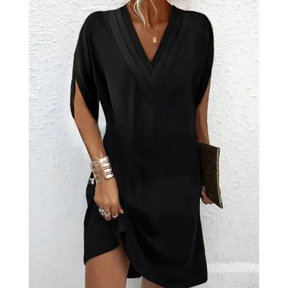 VALENTINA - Elegante vestido liso