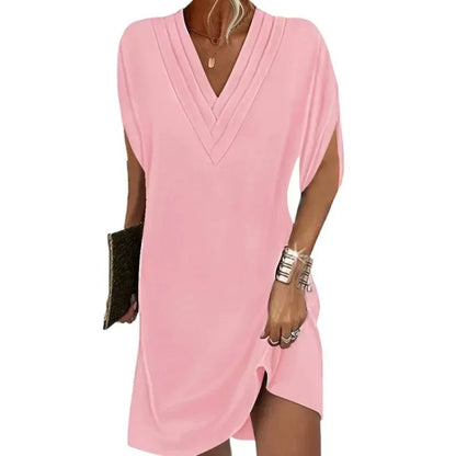 VALENTINA - Elegante vestido liso