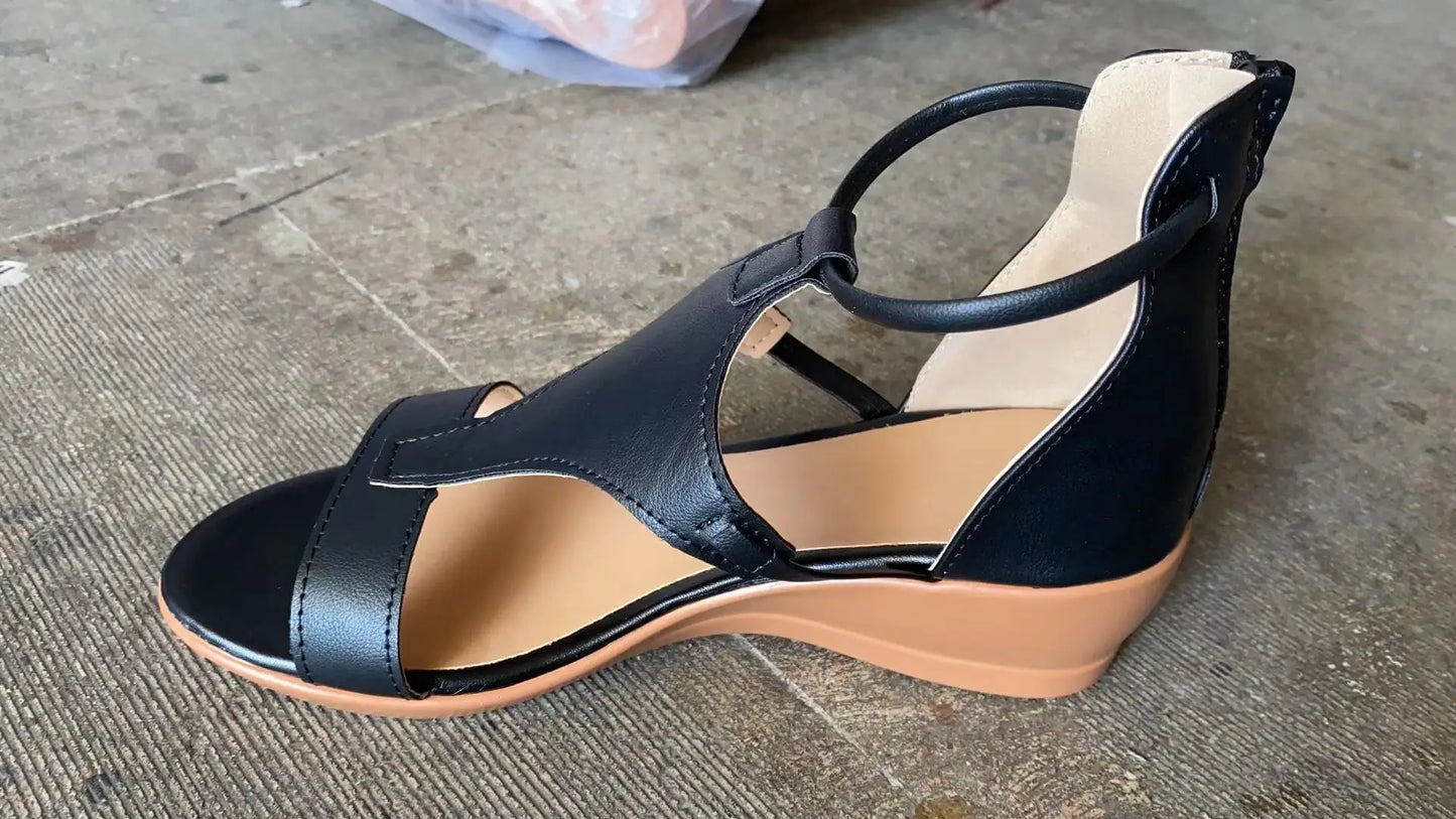 Sandalias Vintage con punta abierta