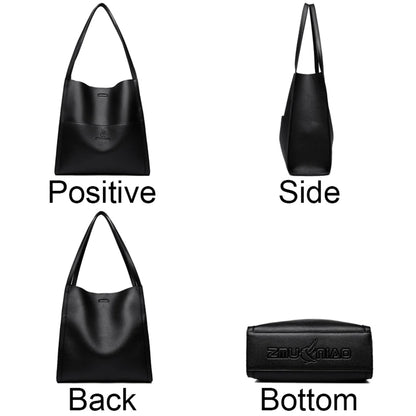 Bolso tote de PU piel en color liso