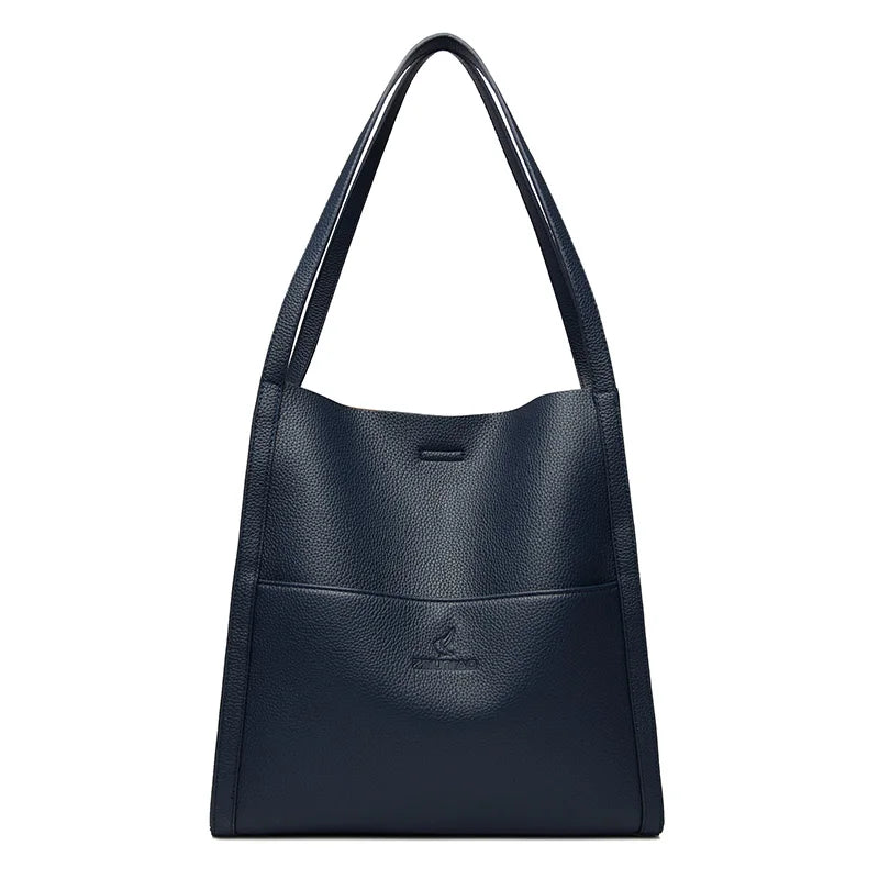 Bolso tote de PU piel en color liso