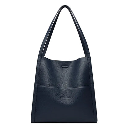 Bolso tote de PU piel en color liso