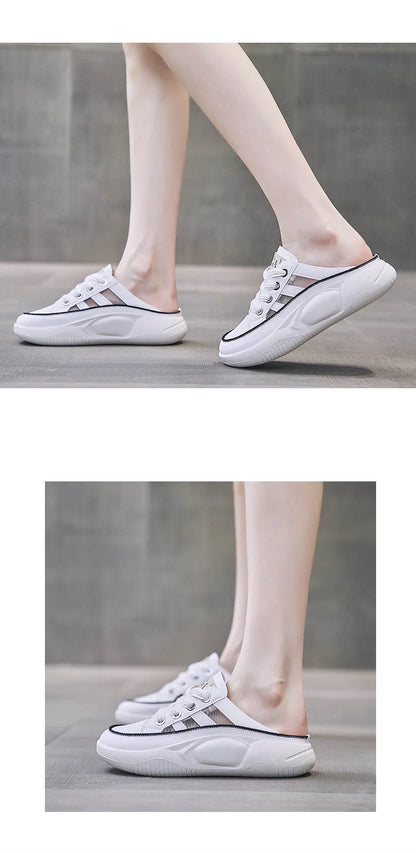 Zapatos De Mujer con suela gruesa transpirable,
