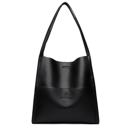 Bolso tote de PU piel en color liso