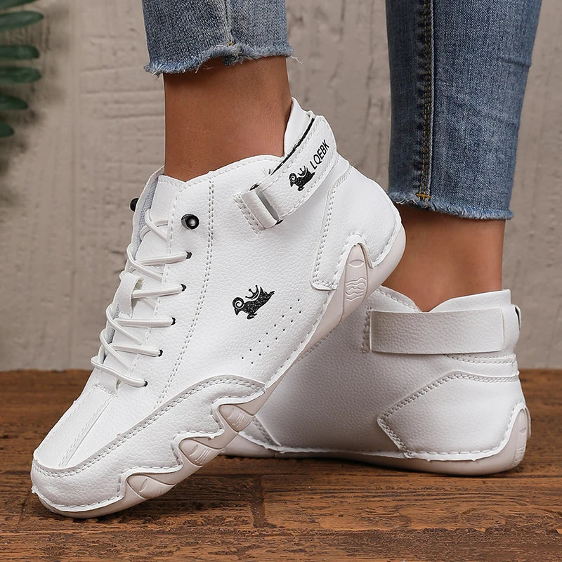 Zapatos cuero PU para mujer,  transpirables e Impermeables