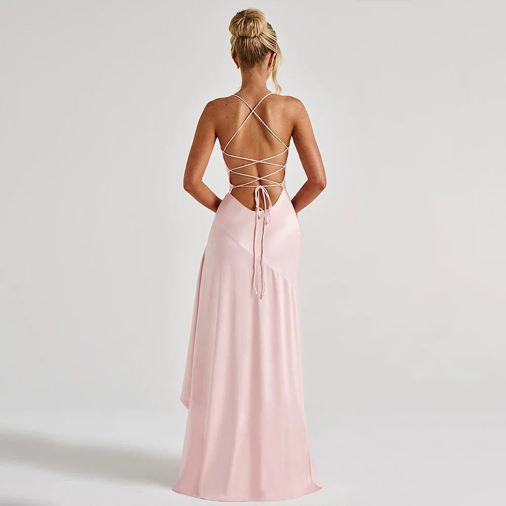 Samira - Vestido Maxi Satén