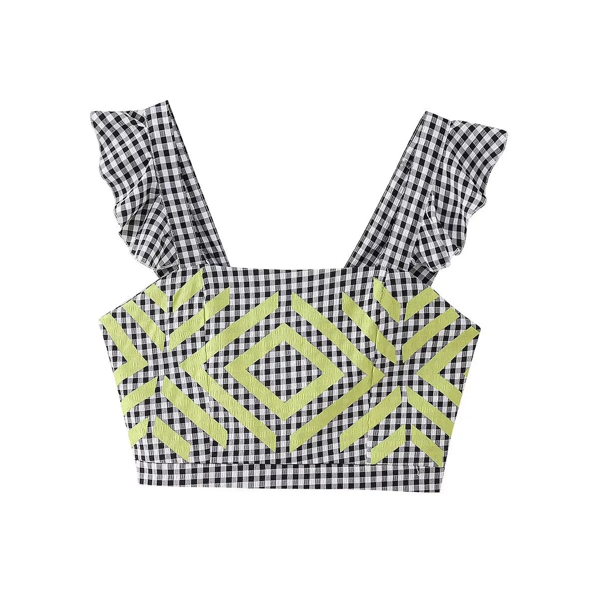 LIA - Top y Falda Estampado geométrico