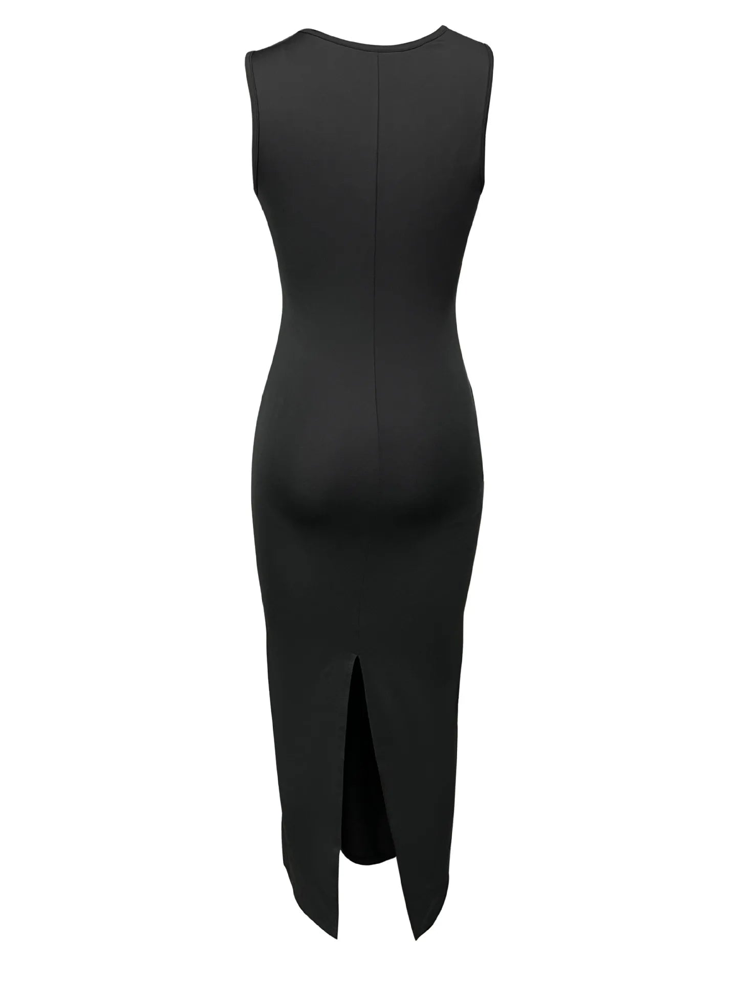 Nyxella- Vestido midi liso con aberturas