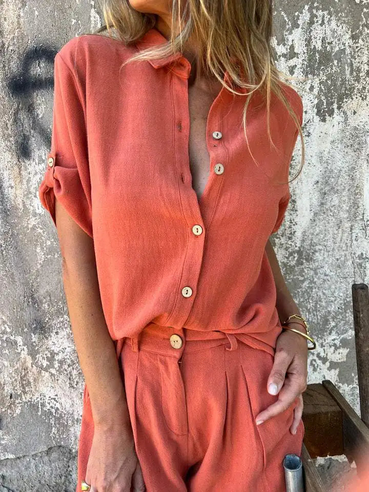 CAMELIA - Conjunto Blusa y Short